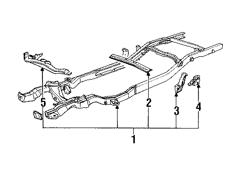 1991 Chevy S10 Shield, Fuel Tank Front Diagram for 14073342