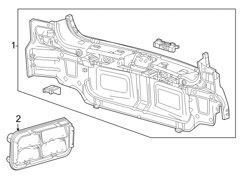 2024 Cadillac LYRIQ Rear Body Diagram