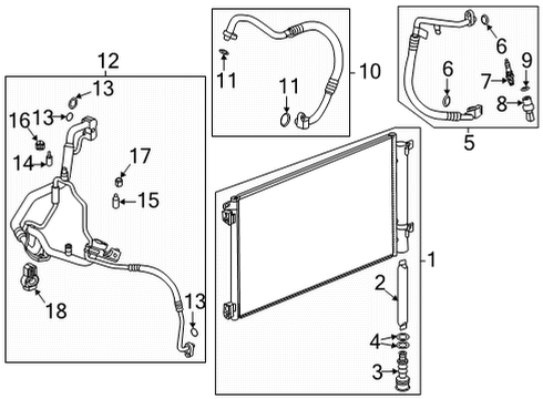 2021 Chevy Trailblazer Valve, A/C Compressor Pressure Relief Diagram for 95462797