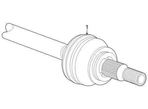 2024 Cadillac LYRIQ Drive Axles - Front Diagram