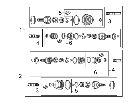 2010 Pontiac G3 SHAFT ASM,FRT WHL DRV<SEE BFO> Diagram for 42702798