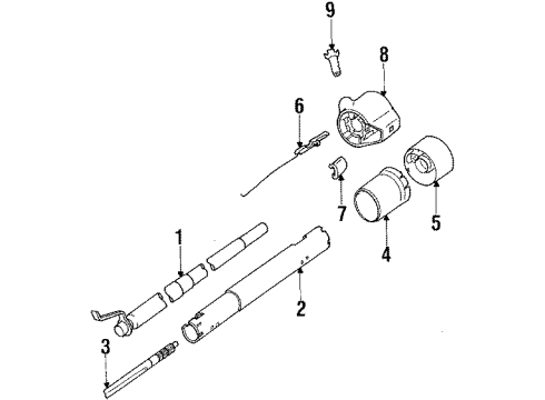 1989 Pontiac Safari Ignition Lock, Electrical Diagram 1 - Thumbnail