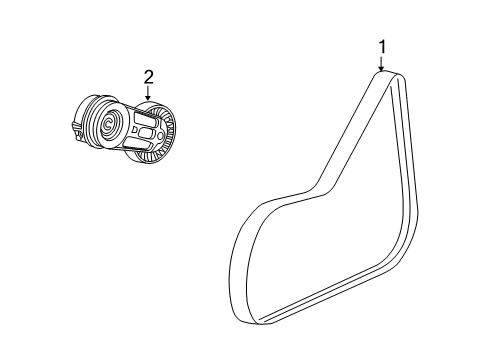 2007 Saturn Ion Belts & Pulleys, Maintenance Diagram 3 - Thumbnail