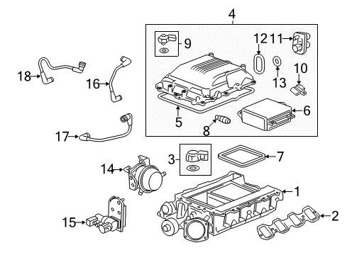 2013 Cadillac CTS Sensor Assembly, Intake Air Temperature Diagram for 12614717