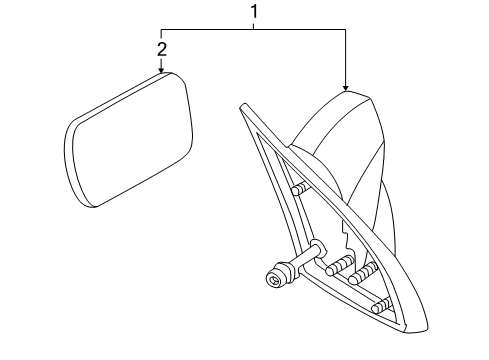 2002 Pontiac Aztek Outside Mirrors Diagram