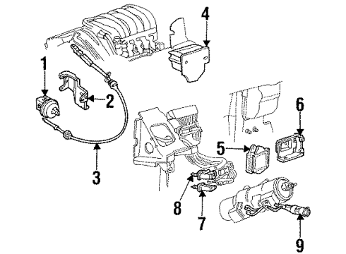 1999 Pontiac Bonneville Switches Diagram 1 - Thumbnail