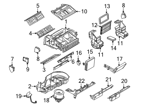 2006 Saturn Relay Heater Core & Control Valve Diagram