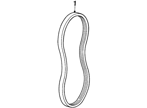 1996 Oldsmobile Achieva Belts Diagram