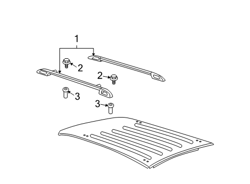 2006 Chevy Uplander Luggage Carrier Diagram 2 - Thumbnail