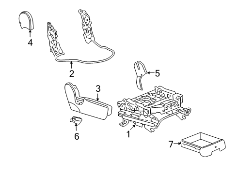 2009 Saturn Vue Tracks & Components Diagram 4 - Thumbnail