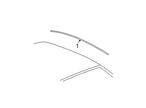 2008 Chevy Impala Exterior Trim - Roof Diagram