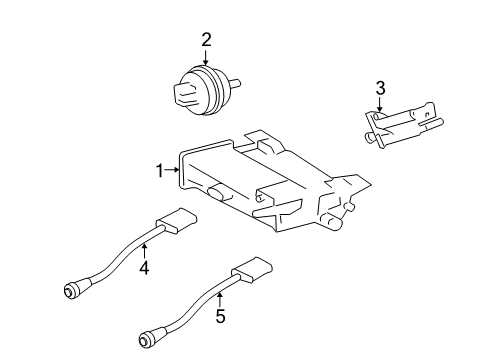 2009 Cadillac STS Emission Components Diagram