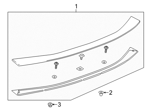 2016 Chevy Camaro Rear Spoiler Diagram 2 - Thumbnail