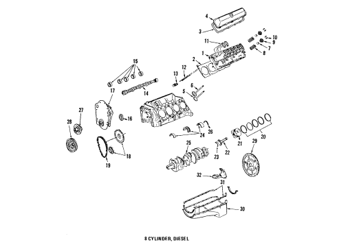 1984 Cadillac Fleetwood Valve Diagram for 1615431