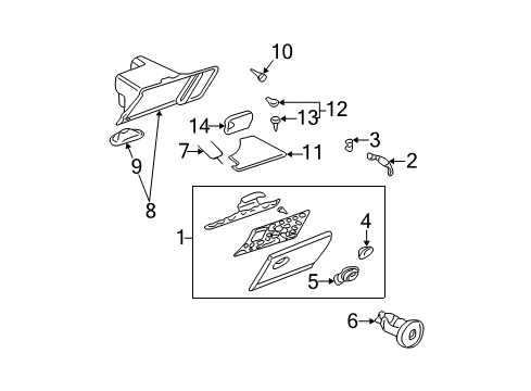 2006 Buick Rendezvous Glove Box Diagram