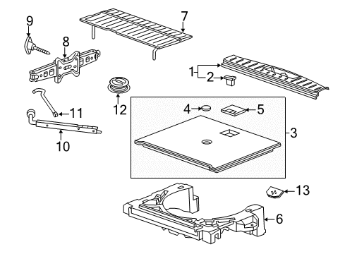 2017 GMC Terrain Interior Trim - Rear Body Diagram