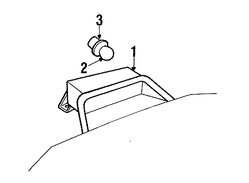 1995 Buick LeSabre High Mount Lamps Diagram