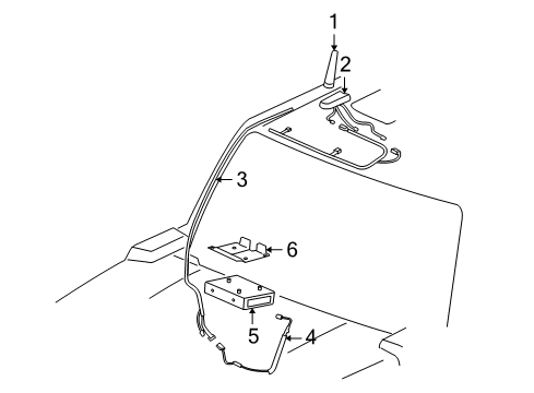 2007 Hummer H3 Antenna & Radio Diagram