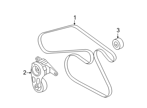 2012 Chevy Malibu Belts & Pulleys, Cooling Diagram 2 - Thumbnail