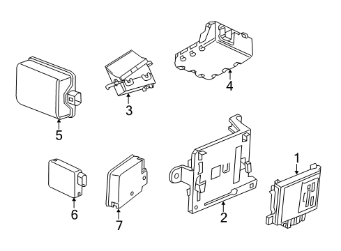 2019 Cadillac ATS Electrical Components Diagram