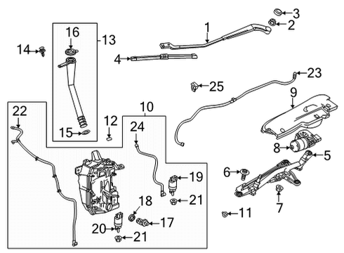 2023 Buick Encore GX Motor Assembly, Wsw Diagram for 42709501