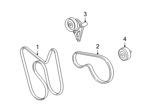 2009 Hummer H3 Belts & Pulleys, Maintenance Diagram 2 - Thumbnail