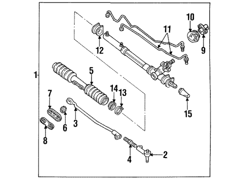 1992 Buick Skylark P/S Pump & Hoses, Steering Gear & Linkage Diagram 2 - Thumbnail