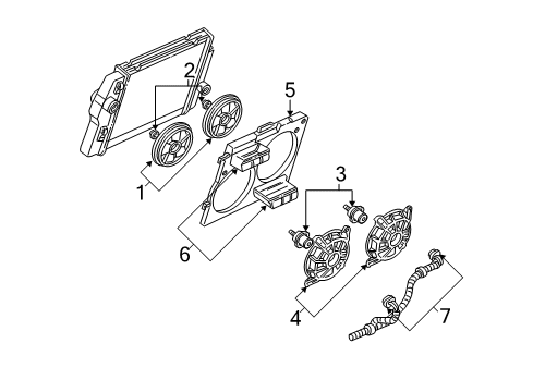 2001 Chevy Camaro Cooling System, Radiator, Water Pump, Cooling Fan Diagram 3 - Thumbnail