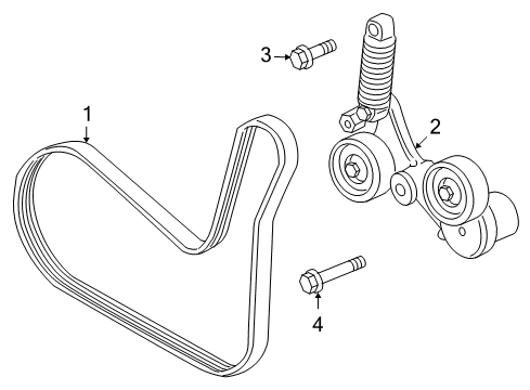 2009 Chevy Malibu Belts & Pulleys, Cooling Diagram 2 - Thumbnail