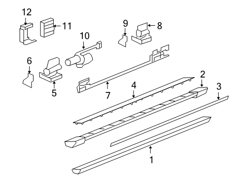 2011 Chevy Tahoe Running Board Diagram 3 - Thumbnail