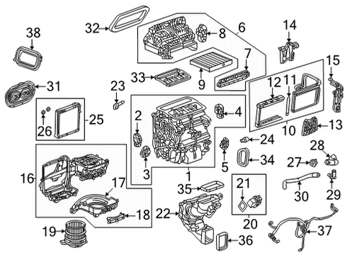 2022 GMC Hummer EV Pickup ACTUATOR ASM-PROGRAMMABLE TEMP VLV Diagram for 13545735