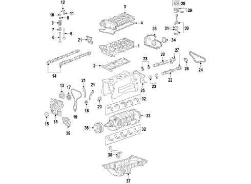 2012 GMC Canyon Shaft Assembly, Balancer Diagram for 12673565