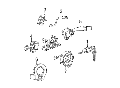 2007 Pontiac Vibe Ignition Lock, Electrical Diagram