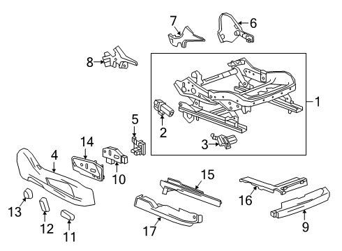 2022 Cadillac XT6 Power Seats Diagram 13 - Thumbnail