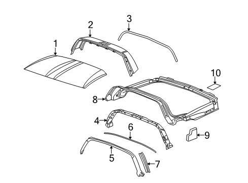 2008 Chevy Corvette Frame Assembly, Rear Compartment Panel Diagram for 20794318