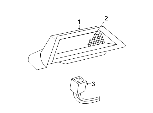 1998 Buick Regal High Mount Lamps Diagram