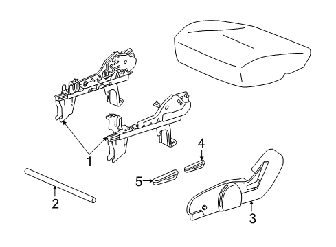 2005 Saturn Vue Tracks & Components Diagram 2 - Thumbnail