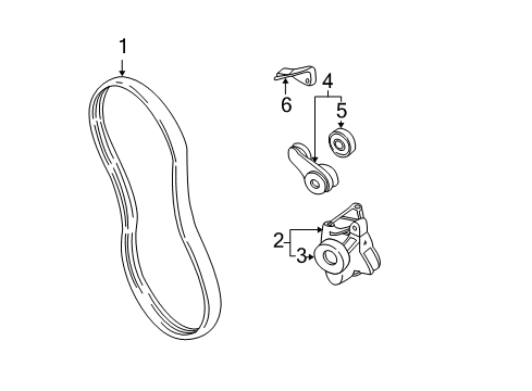 2005 Chevy Classic Belts & Pulleys, Cooling Diagram