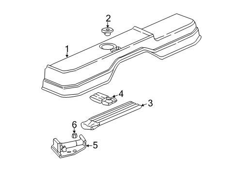 2005 Chevy Silverado 3500 Interior Trim - Cab Diagram 9 - Thumbnail