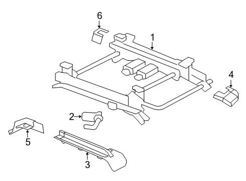 2008 Pontiac G8 Tracks & Components Diagram