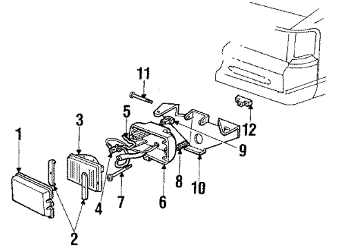 1987 Oldsmobile Toronado Fog Lamps Diagram