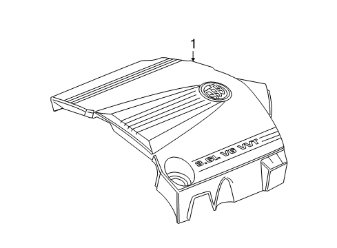 2005 Buick LaCrosse Engine Appearance Cover Diagram 1 - Thumbnail