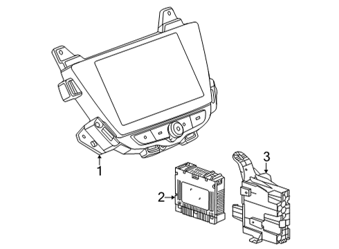 2021 Chevy Trailblazer Control Assembly, Am/Fm Stereo Rdo *Black Diagram for 42712880