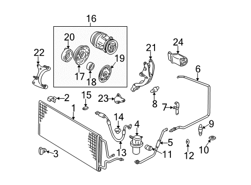 2000 Chevy Impala Switches & Sensors Diagram