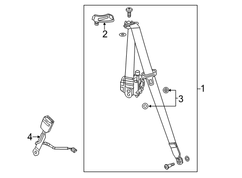 2014 Chevy Camaro Front Seat Belts Diagram 1 - Thumbnail