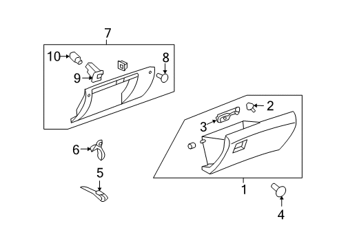 2013 Chevy Traverse Glove Box Diagram