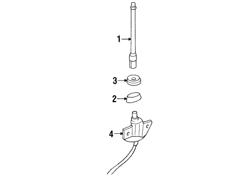 1991 Chevy C2500 Antenna & Radio Diagram