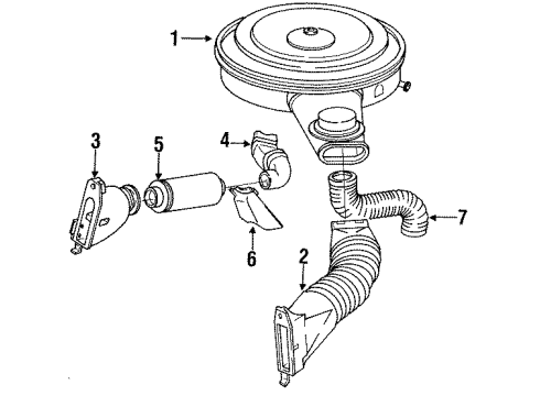 1985 GMC S15 Air Inlet Diagram 4 - Thumbnail