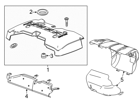 2019 Chevy Impala Engine Appearance Cover Diagram 1 - Thumbnail