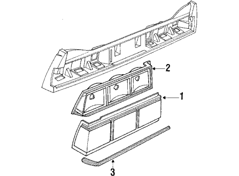 1989 Chevy Celebrity Tail Lamps Diagram 3 - Thumbnail